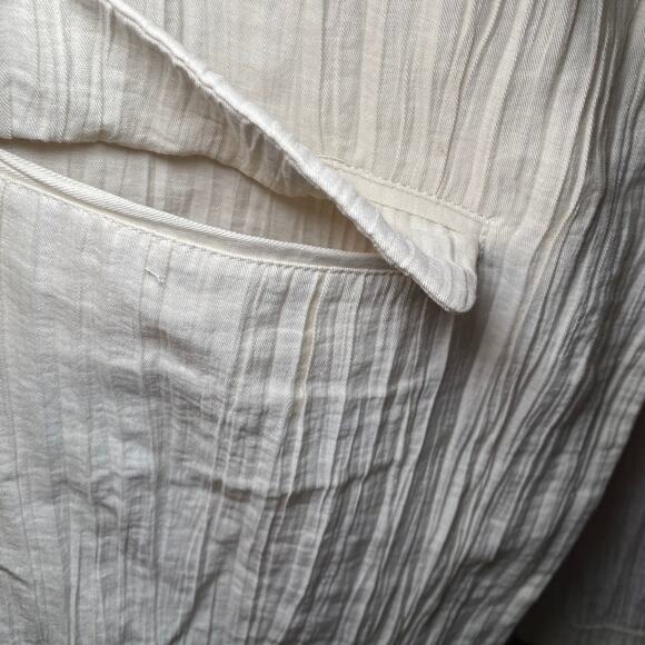 Chico's - Cream Textured Half Sleeve Jacket - Size 0 - Picture 4 of 15